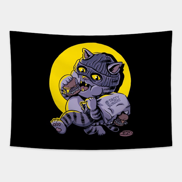 Cat Burgerlar Tapestry by CPdesign