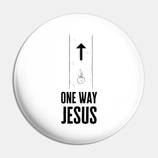 One Way Jesus Pin