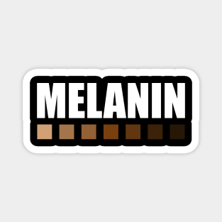 Melanin Color Shades Squares, Black Lives Matter Magnet