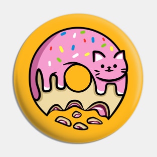 Donut cat Pin