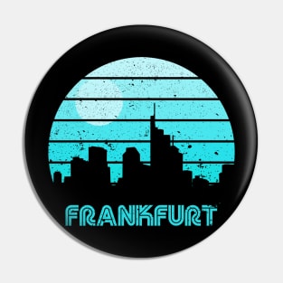 Retro Sunset Frankfurt Pin