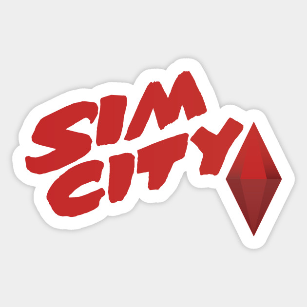 Sim Sin City Sim City Sticker Teepublic