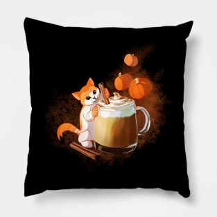 Pumpkin Spice Kitten Pillow