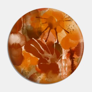 Abstract Earth Tones Pin