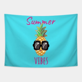 Summer Vibes Pineapple Tapestry