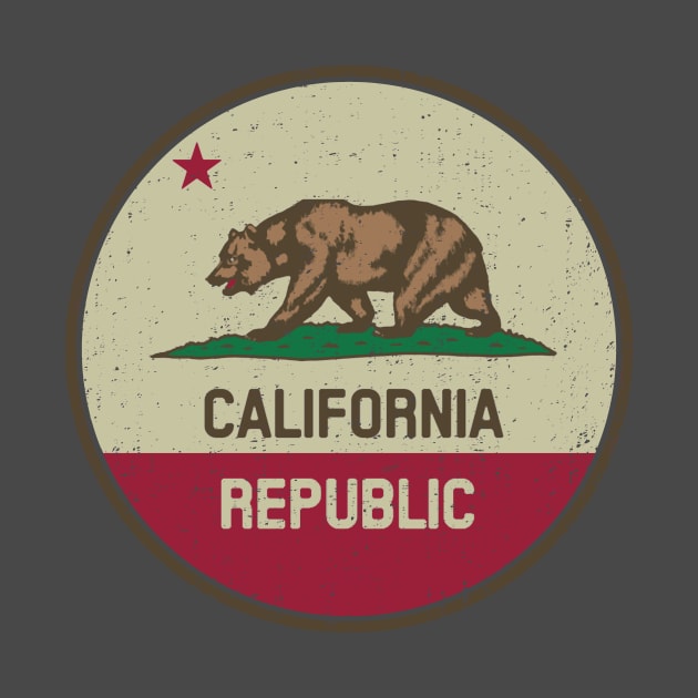 Vintage California Flag by Bigfinz