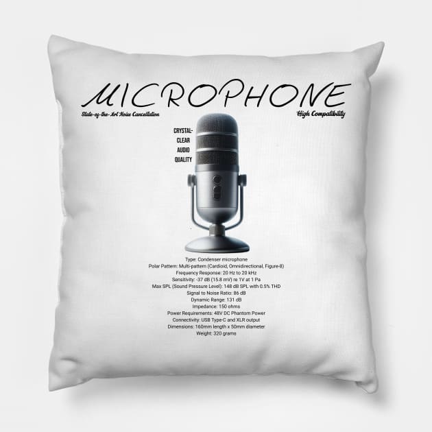 Microphone Pillow by Kyuushima