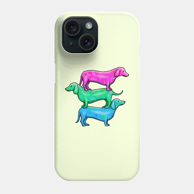 Wiener Goggies Polysexual Phone Case by Art by Veya