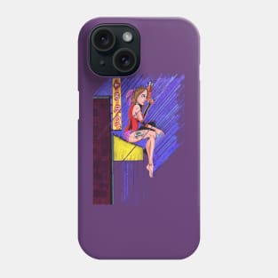 Comic Girl Cyberpunk Manga Aesthetic Phone Case