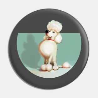 Poodle dog Pin