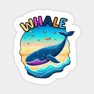 Animal Alphabet - W for Whale Magnet