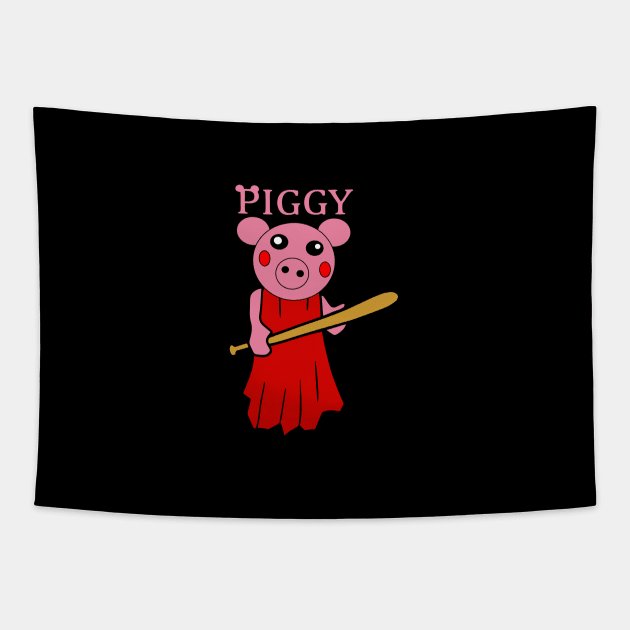 Piggy Funny Tapestry by FreeKidsArt