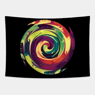 Rainbow Spiral 10 Tapestry