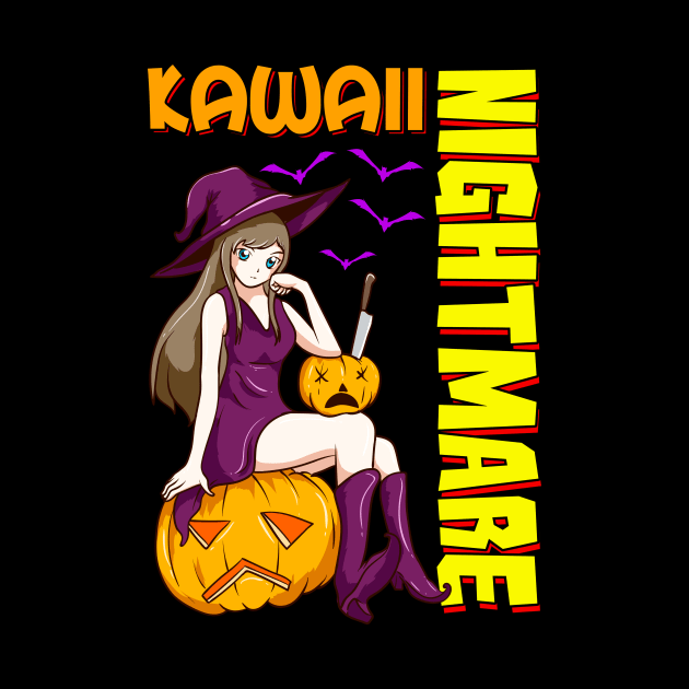 Kawaii Nightmare Halloween Anime Princess Witch by theperfectpresents