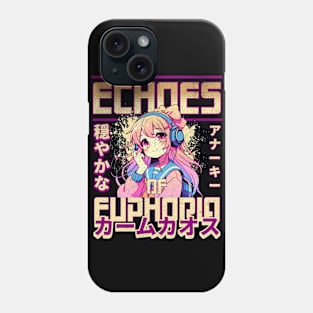 Anime Girl - Echoes of Euphoria - Streetwear x Anime Phone Case