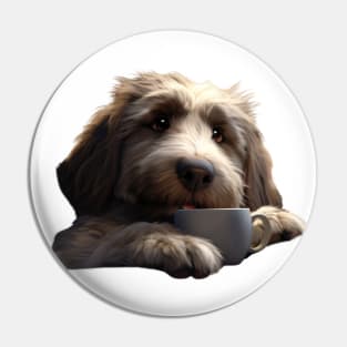 Cozy Canine Morning Brew Pin