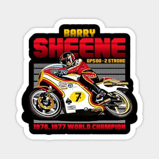 Barry Sheene Champion 70s Retro Magnet