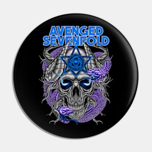 AVENGED POISON SKULL Pin