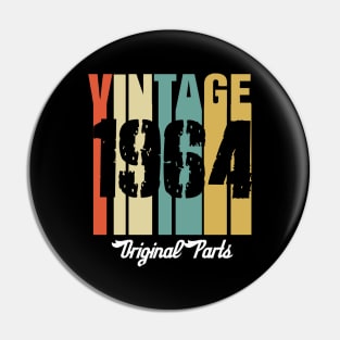 Vintage 1964 Original Parts Retro Vintage Birthday Gifts 56s Pin