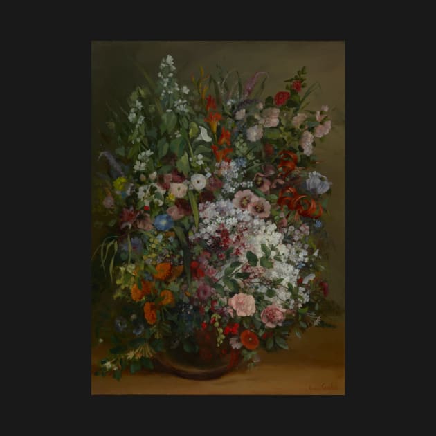 Bouquet of Flowers in a Vase - Gustave Courbet by themasters