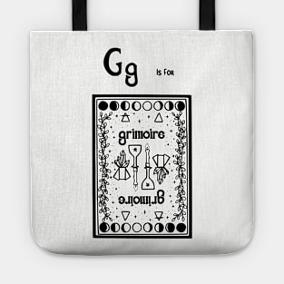 Punk Witch Grimoire Shirt Tote