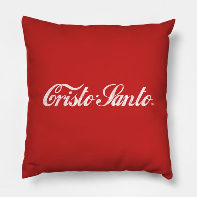 Cristo Santo Pillow by Africanism