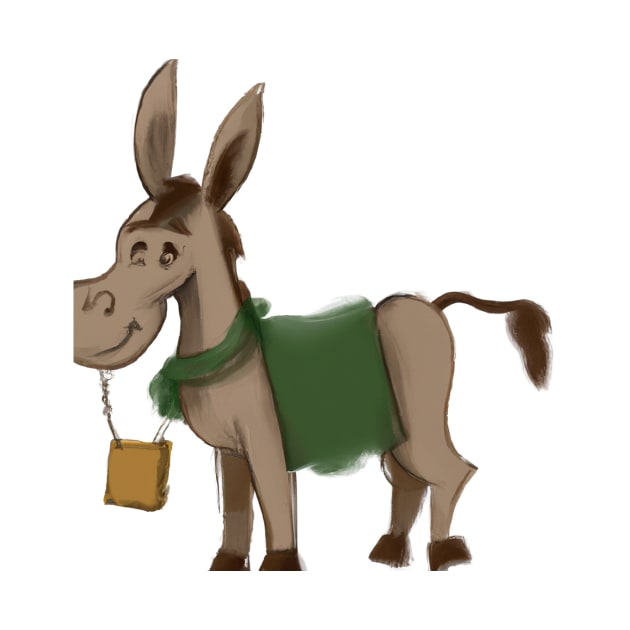 Cute Mule Drawing by Play Zoo