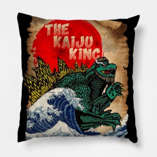 The Kaiju King - Red Sun Pillow