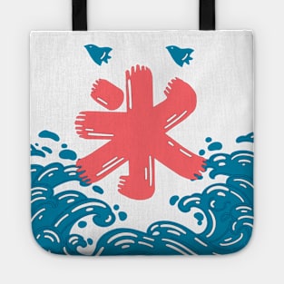 The Japanese ice  kanji sign Tote