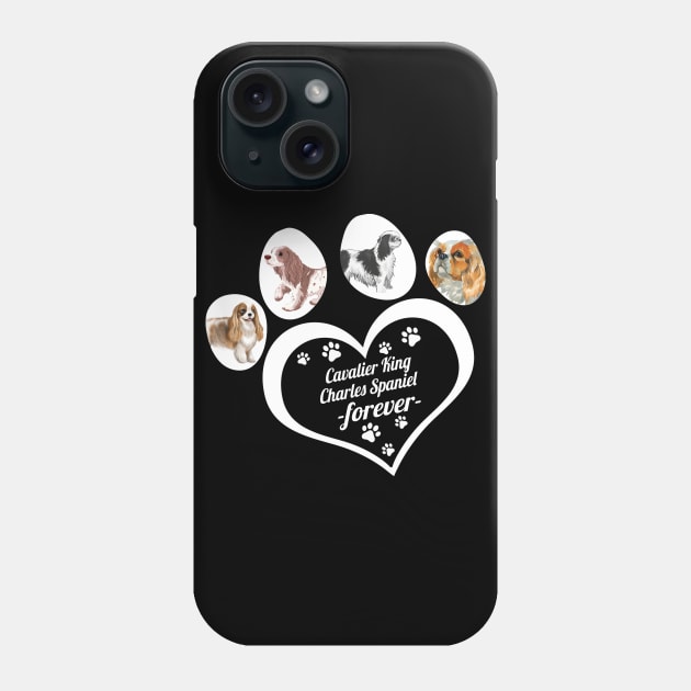 Cavalier King Charles Spaniel forever dog lover Phone Case by TeesCircle