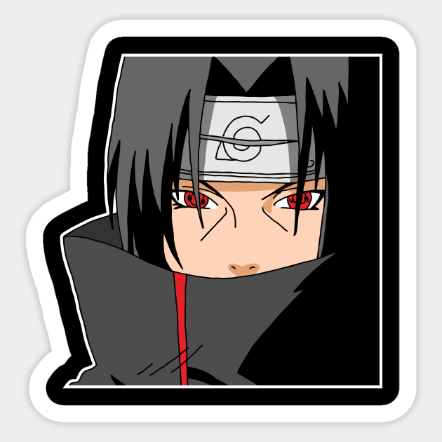 Itachi Uchiha Sharingan Itachi Uchiha Sharingan Sticker Teepublic