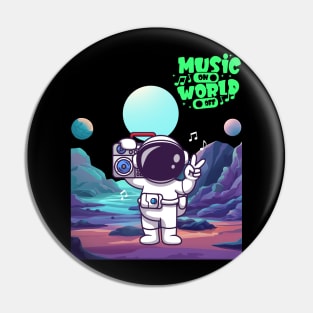 Music on world off Pin