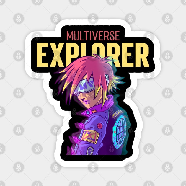 "Multiverse Explorer" - 5 of 6 Magnet by The Multiverse Marketplace