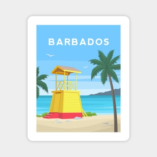 Barbados - Caribbean Lifeguard Hut Magnet