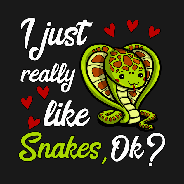 I Just Really Like Snakes Cute Lizard Funny by underheaven