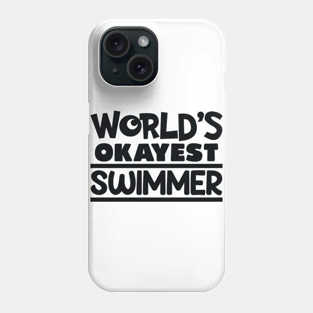 swimmer Phone Case by Polli