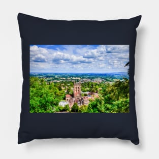 Great Malvern Priory in Malvern, Worcestershire, England Pillow