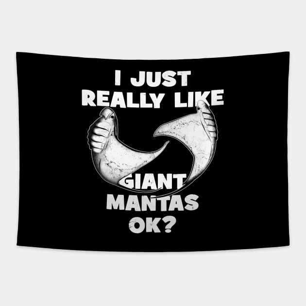 I just really like manta rays, ok? Tapestry by NicGrayTees