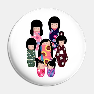 Kokeshi: Nature Pin