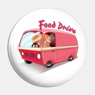 Food Drive Punny Pin