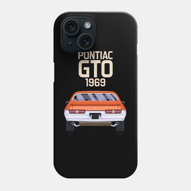 GTO American Muscle Cars 1969 Phone Case by masjestudio