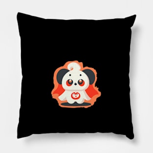 Halloween Ghost Panda Pillow