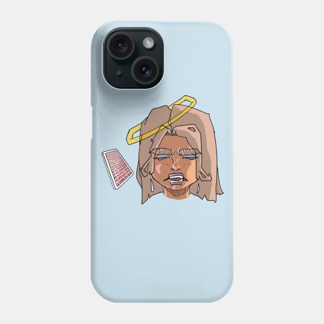 Alien Angel Phone Case by Flint Prints