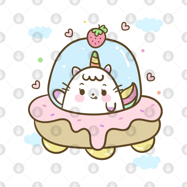 Doughnut Cat Unicorn by CatMarceline