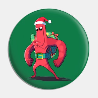 Bold And Brash, Santa, Santa Costume, Gift, Christmas, Funny Christmas Pin