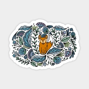 Folk Art Fox Magnet