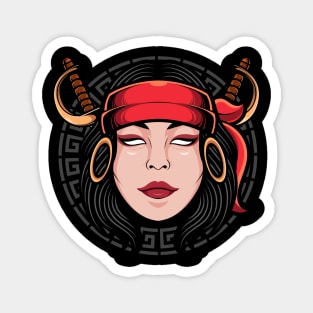 PIRATE WOMEN GIRL Magnet