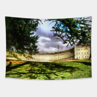 Royal Crescent, acrylically done. Tapestry