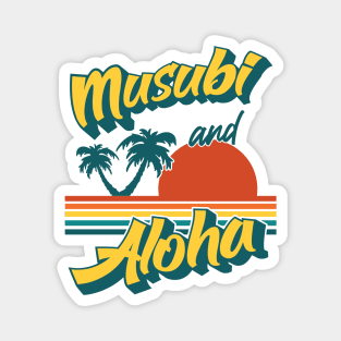 Musubi Aloha Retro Hawaii Magnet