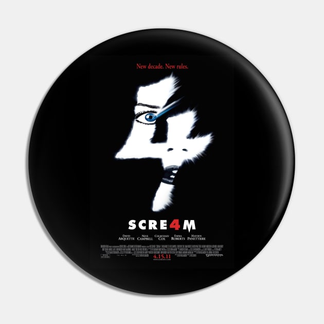 Scream 4 Movie Poster Pin by petersarkozi82@gmail.com